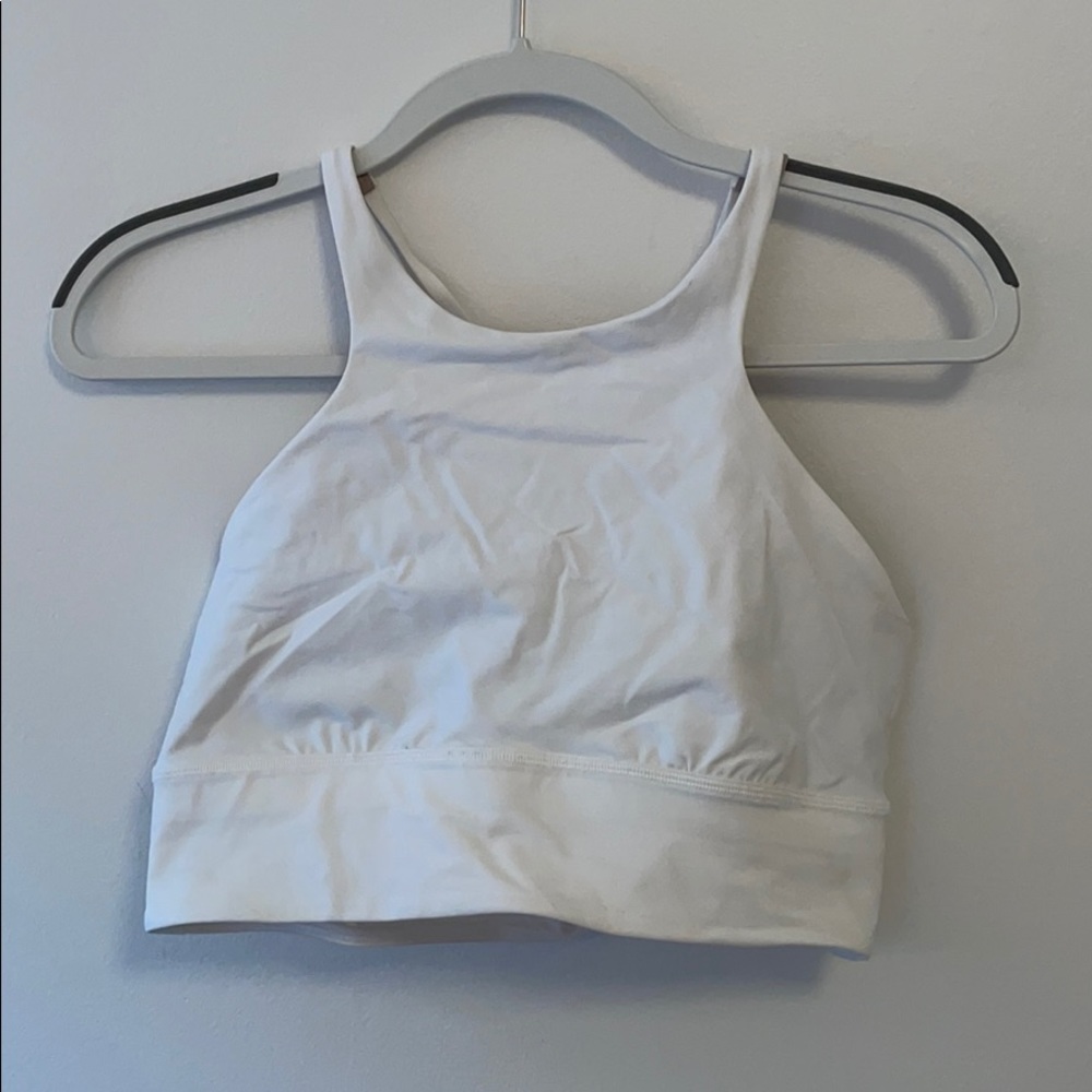 Lulu Lemon White Long Line Bra
